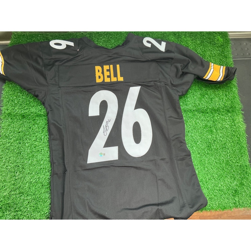 LeVeon Bell Signed Pittsburgh Steelers Jersey Beckett COA Autographed Black XL